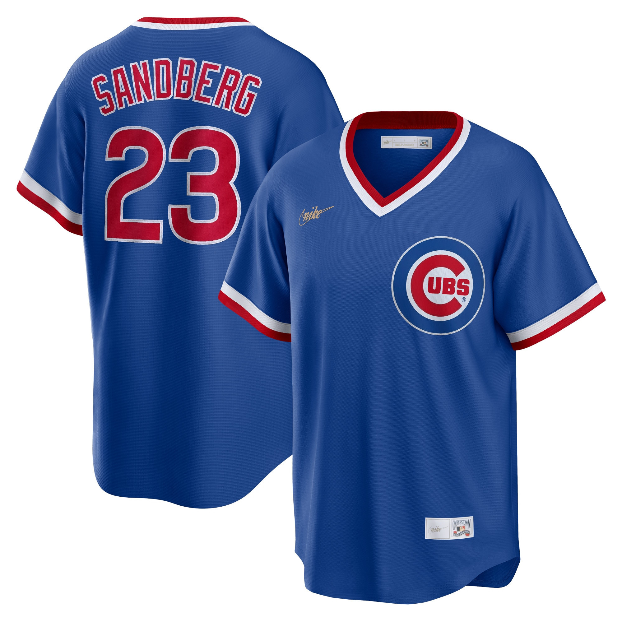 Ryne Sandberg Chicago Cubs Road Cooperstown Collection Player Jersey Royal Mlb