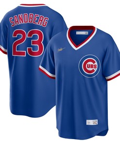 Ryne Sandberg Chicago Cubs Road Cooperstown Collection Player Jersey Royal Mlb