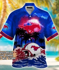 SMU Mustangs NCAA Best Hawaiian Shirt Ever- Customize Any Team Any League