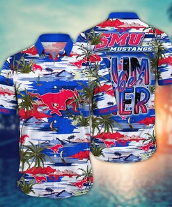 SMU Mustangs NCAA Flower Hawaii Shirt For Fans Ver 10