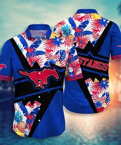 SMU Mustangs NCAA Flower Hawaii Shirt For Fans Ver 11