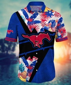 SMU Mustangs NCAA Flower Hawaii Shirt For Fans Ver 11