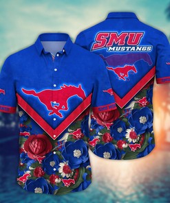 SMU Mustangs NCAA Flower Hawaii Shirt For Fans Ver 16