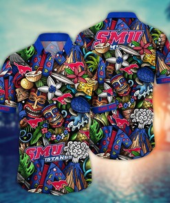 SMU Mustangs NCAA Flower Hawaii Shirt For Fans Ver 17