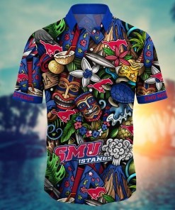 SMU Mustangs NCAA Flower Hawaii Shirt For Fans Ver 17