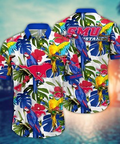 SMU Mustangs NCAA Flower Hawaii Shirt For Fans Ver 2