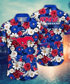 SMU Mustangs NCAA Flower Hawaii Shirt For Fans Ver 22