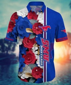 SMU Mustangs NCAA Flower Hawaii Shirt For Fans Ver 23
