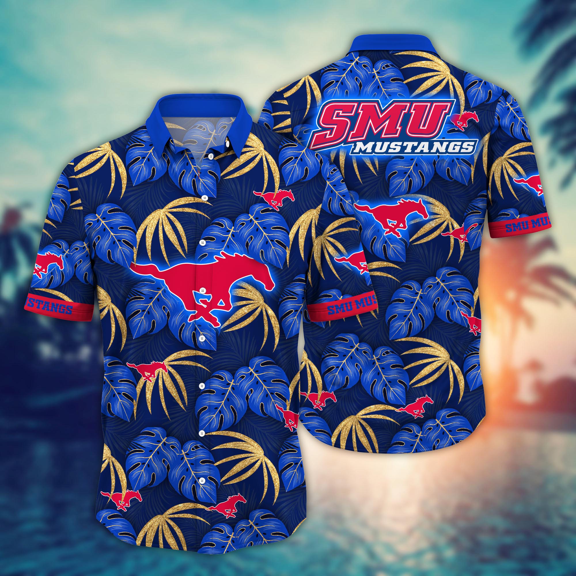SMU Mustangs NCAA Flower Hawaii Shirt For Fans Ver 29
