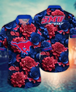 SMU Mustangs NCAA Flower Hawaii Shirt For Fans Ver 3