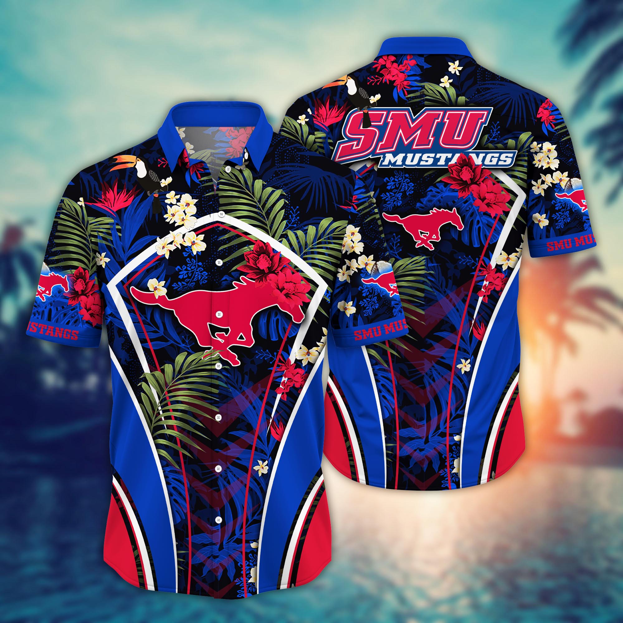 SMU Mustangs NCAA Flower Hawaii Shirt For Fans Ver 30