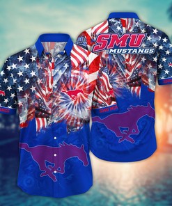 SMU Mustangs NCAA Flower Hawaii Shirt For Fans Ver 31