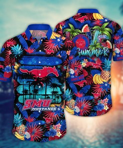 SMU Mustangs NCAA Flower Hawaii Shirt For Fans Ver 33