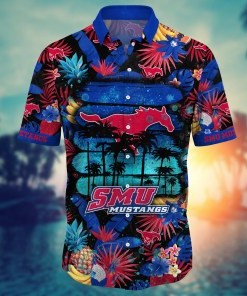 SMU Mustangs NCAA Flower Hawaii Shirt For Fans Ver 33