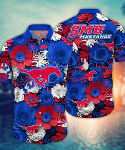 SMU Mustangs NCAA Flower Hawaii Shirt For Fans Ver 35