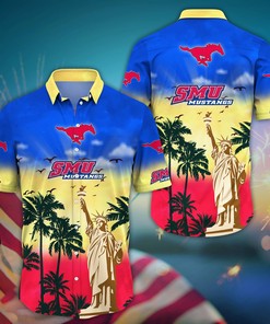 SMU Mustangs NCAA Flower Hawaii Shirt For Fans Ver 36