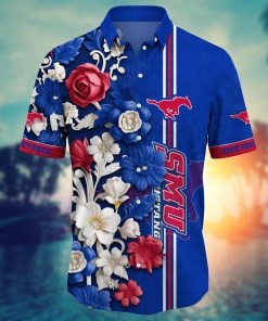 SMU Mustangs NCAA Flower Hawaii Shirt For Fans Ver 37