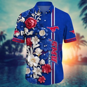SMU Mustangs NCAA Flower Hawaii Shirt For Fans Ver 37