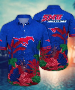 SMU Mustangs NCAA Flower Hawaii Shirt For Fans Ver 4