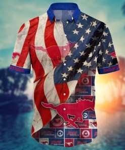 SMU Mustangs NCAA Flower Hawaii Shirt For Fans Ver 6