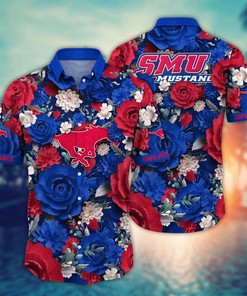 SMU Mustangs NCAA Flower Hawaii Shirt For Fans Ver 7