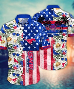 SMU Mustangs NCAA Flower Hawaii Shirt For Fans Ver 8