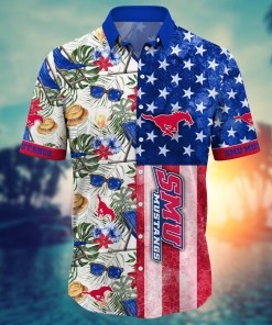 SMU Mustangs NCAA Flower Hawaii Shirt For Fans Ver 8