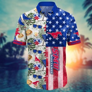 SMU Mustangs NCAA Flower Hawaii Shirt For Fans Ver 8