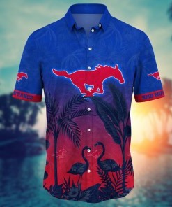 SMU Mustangs NCAA Flower Hawaii Shirt For Fans Ver 9