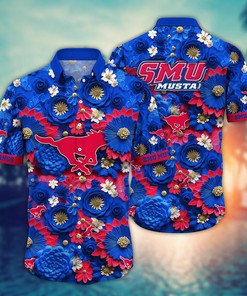 SMU Mustangs NCAA Hawaiian Shirt for This Summer Customize Shirt Any Team