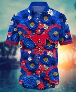SMU Mustangs NCAA Hawaiian Shirt for This Summer Customize Shirt Any Team
