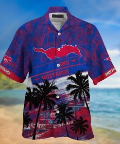 SMU Mustangs NCAA Palm Tree Pattern Hawaii Shirt For Sports Fans