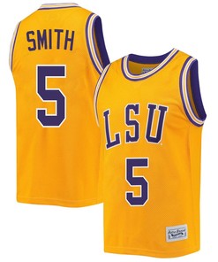 Sa'Myah Smith 5 LSU Tigers 2023 NCAA Basketball Jersey Retro- Gold