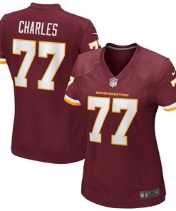 Saahdiq Charles Washington Football Team Womens Game Player Jersey -burgundy Nfl
