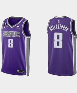 Sacramento Kings 8 Matthew Dellavedova 2022-23 Icon Edition Purple Men Jersey