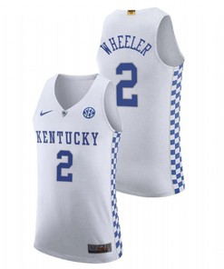 Sahvir Wheeler 2 Kentucky Wildcats 2023 College Basketball Men Jersey - White