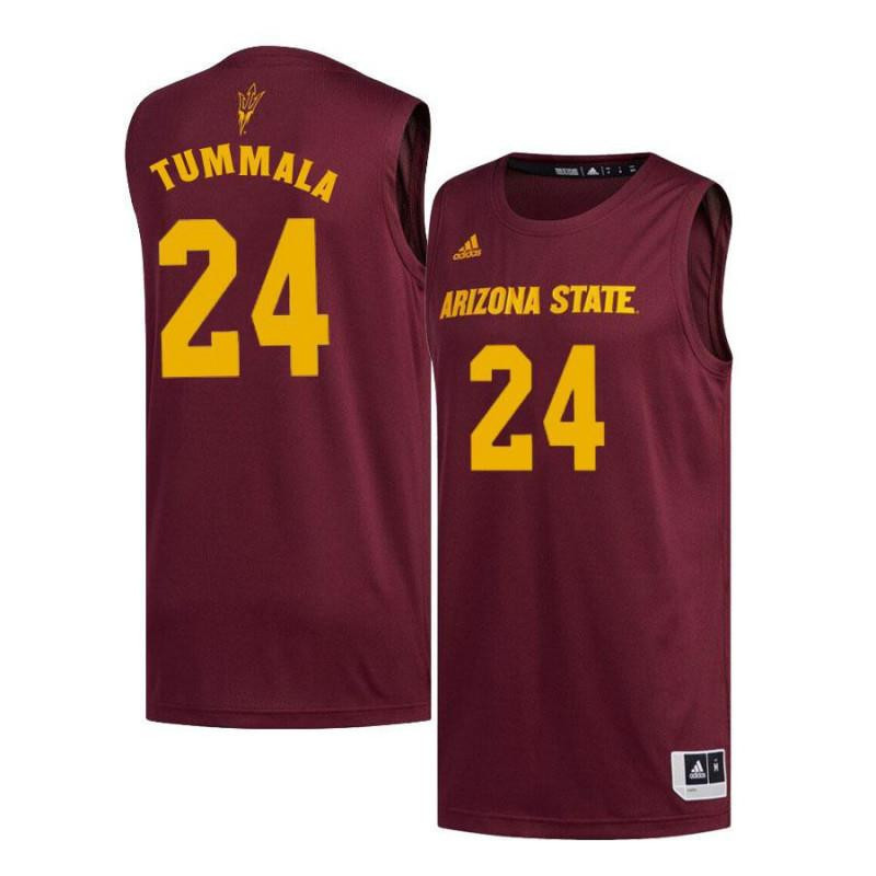 Sai Tummala 24 Arizona State Sun Devils Basketball Men Jersey - Maroon