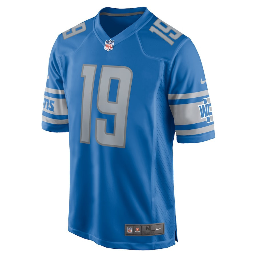 Saivion Smith 19 Detroit Lions Player Game Jersey - Blue