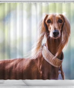 Saluki Dog Print Shower Curtain - Awesome Bathroom Decor