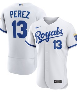 Salvador Parez Kansas City Royals 2022 Home Authentic Player Jersey White Mlb
