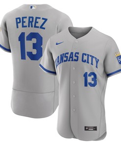 Salvador Parez Kansas City Royals 2022 Road Authentic Player Jersey - Gray Mlb