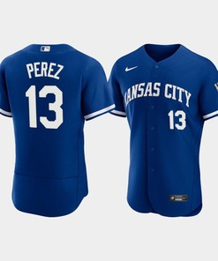 Salvador Perez 13 Kansas City Royals Men's 2022-23 Alternate Jersey - Royal Jersey