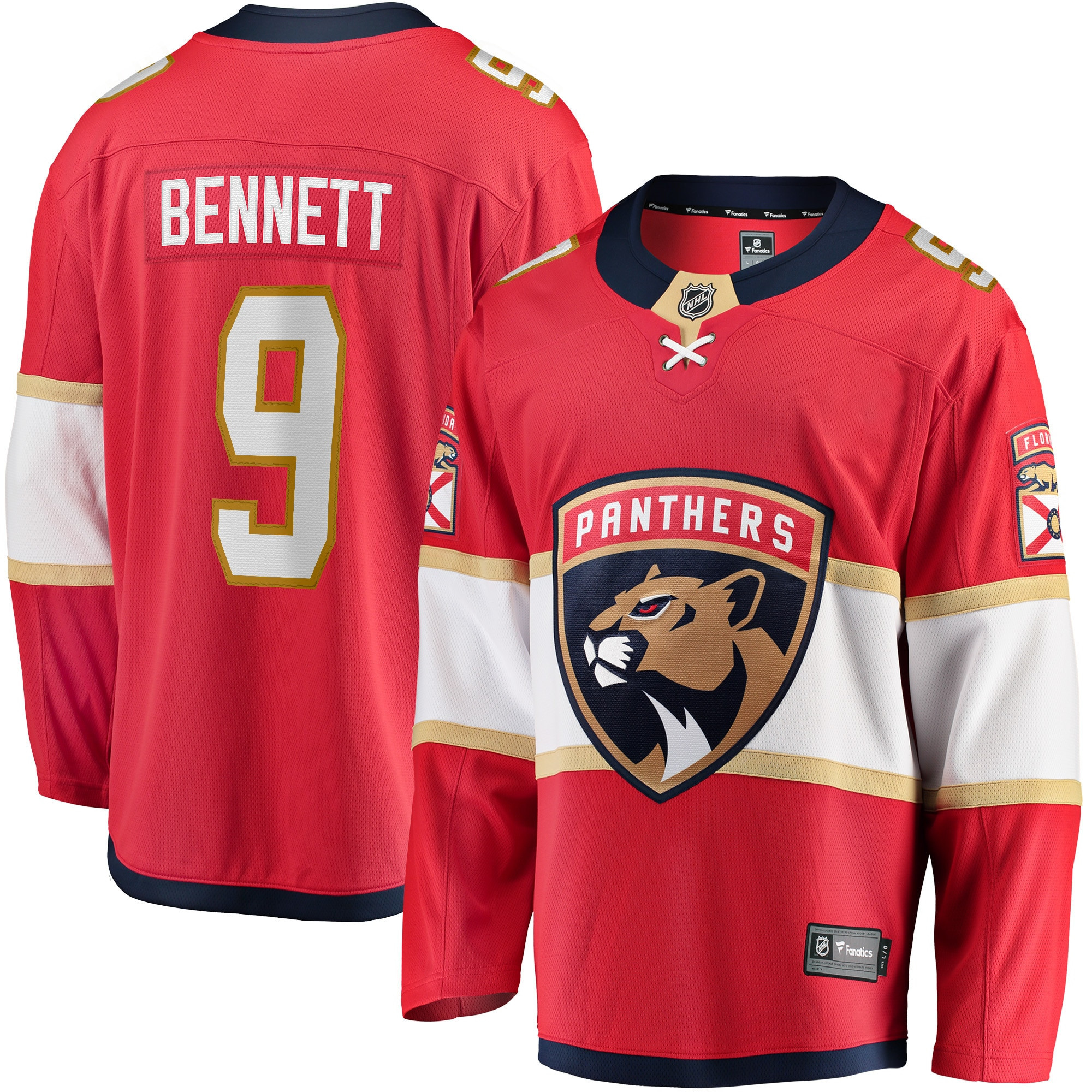 Sam Bennett Florida Panthers Fanatics Branded 2017/18 Home Breakaway Replica Jersey - Red Nhl