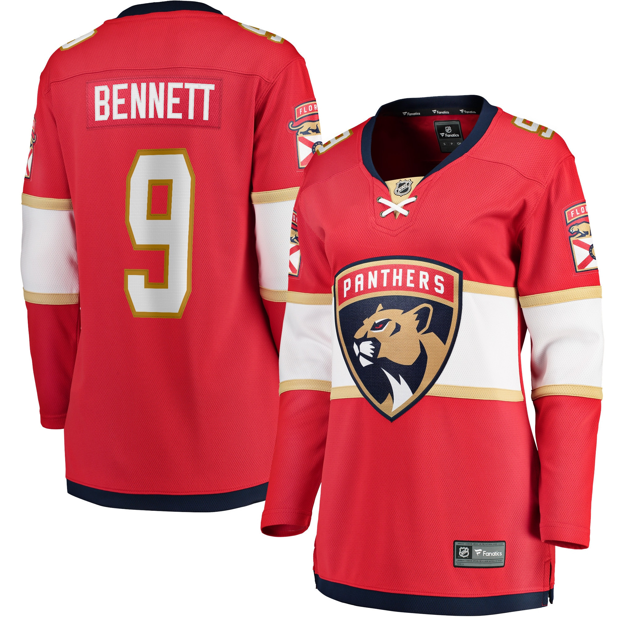 Sam Bennett Florida Panthers Fanatics Branded Womens 2017/18 Home Breakaway Replica Jersey - Red Nhl