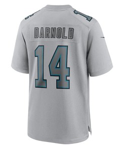 Sam Darnold 14 Carolina Panthers Men Atmosphere Fashion Game Jersey - Gray