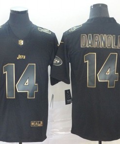 Sam Darnold #14 New York Jets Nfl Explosion Legendary Gold Black Jersey