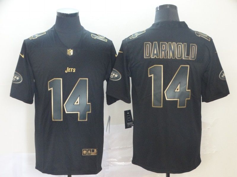 Sam Darnold #14 New York Jets Nfl Explosion Legendary Gold Black Jersey