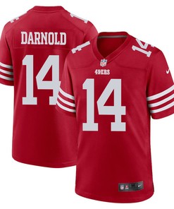 Sam Darnold 14 San Francisco 49ers Men Game Jersey - Scarlet