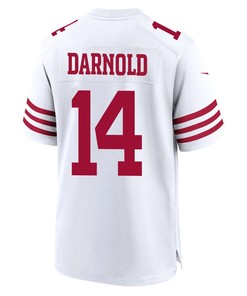 Sam Darnold 14 San Francisco 49ers Men Game Jersey - White