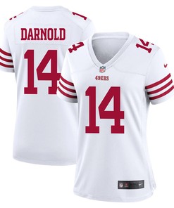 Sam Darnold 14 San Francisco 49ers Women Game Jersey - White